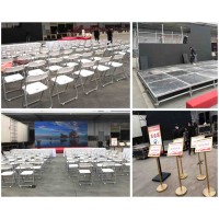 西安高新 曲江碑林 led大屏 音響桌椅 桁架噴繪 道旗空飄