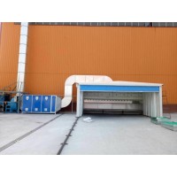 環保全自動伸縮噴漆房適合大件噴漆打磨作業
