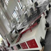 SPC地板機械設備在線復膜自動化生產線博宇機械